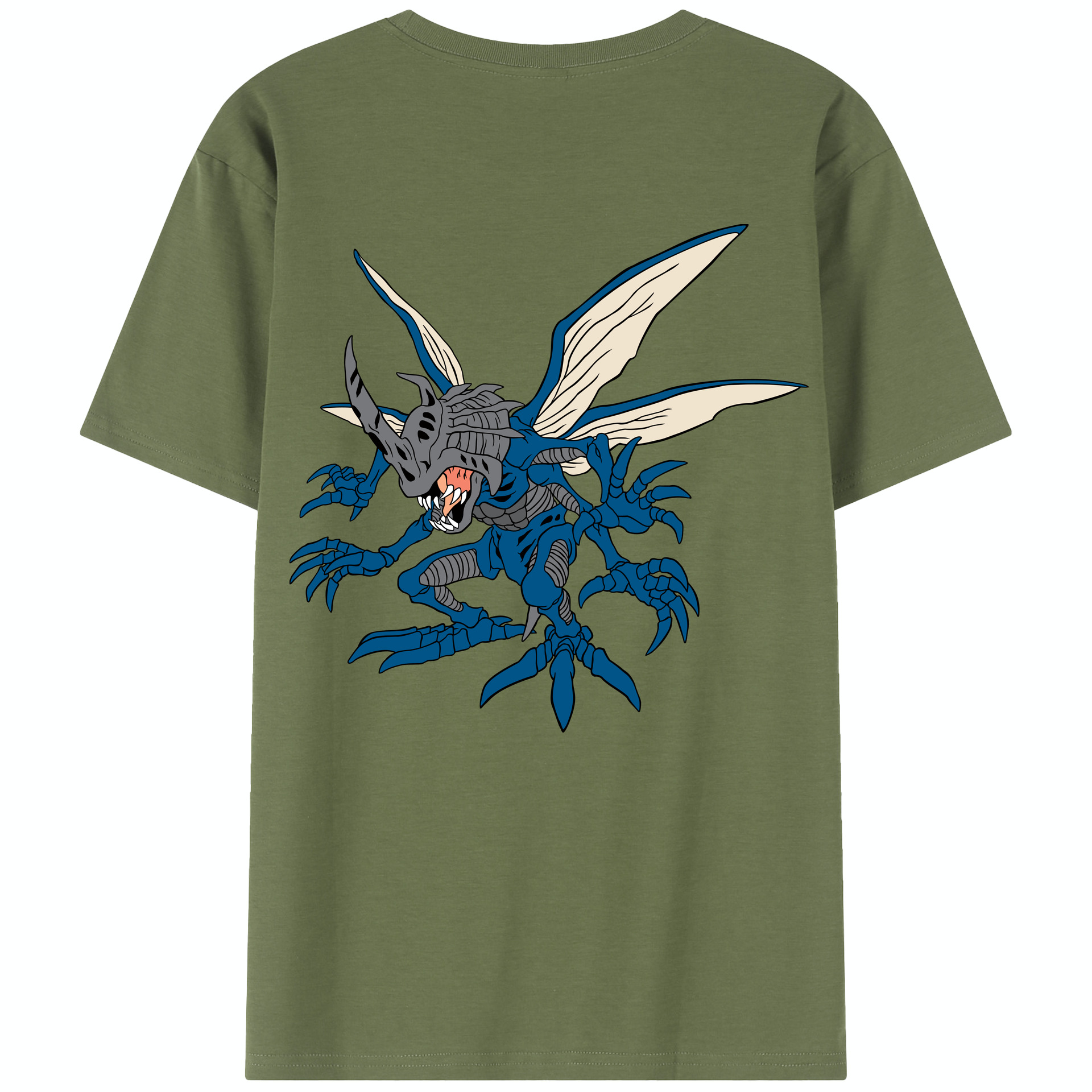 （画像用） Digimon デジタルモンスター/デジモン 綿100％半袖Tシャツ（背面プリント）